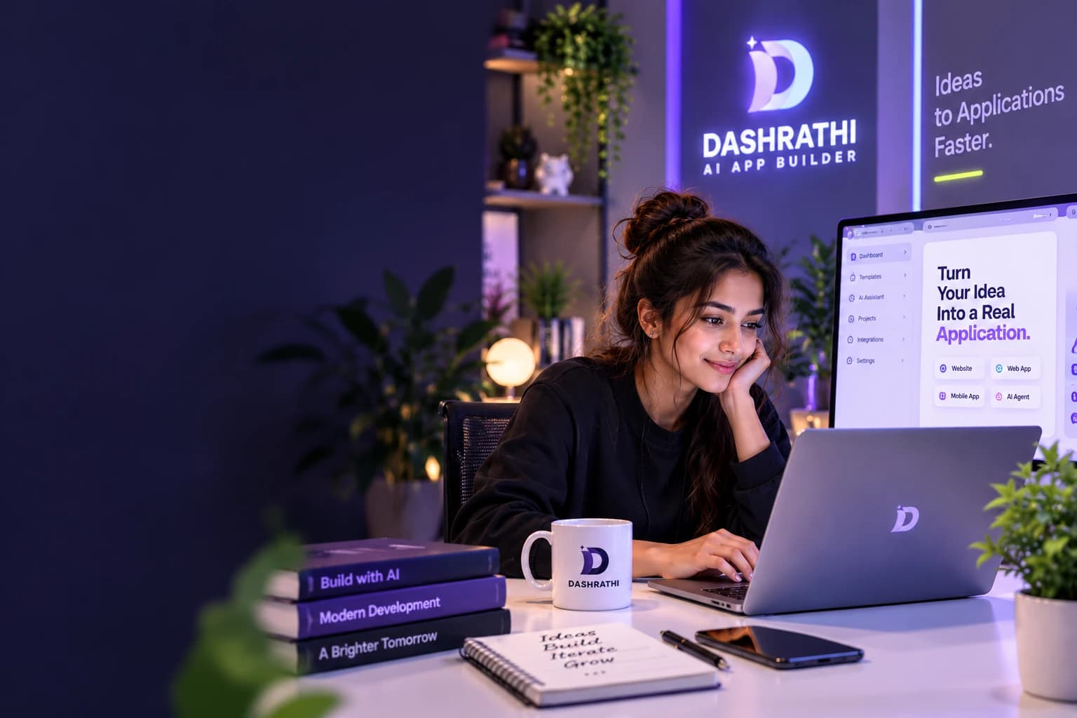 Team member building an application with Dashrathi AI