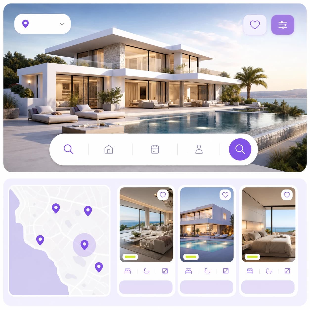 Real estate listing template preview
