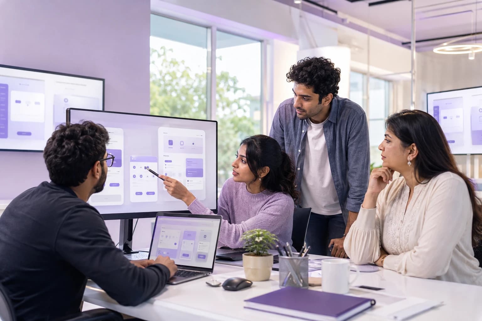 A collaborative team building applications with AI